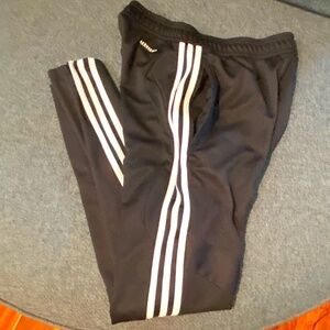 Adidas🏃 Aeroready XS 4-6 Classic black white stripe leggings Yoga Pants Running